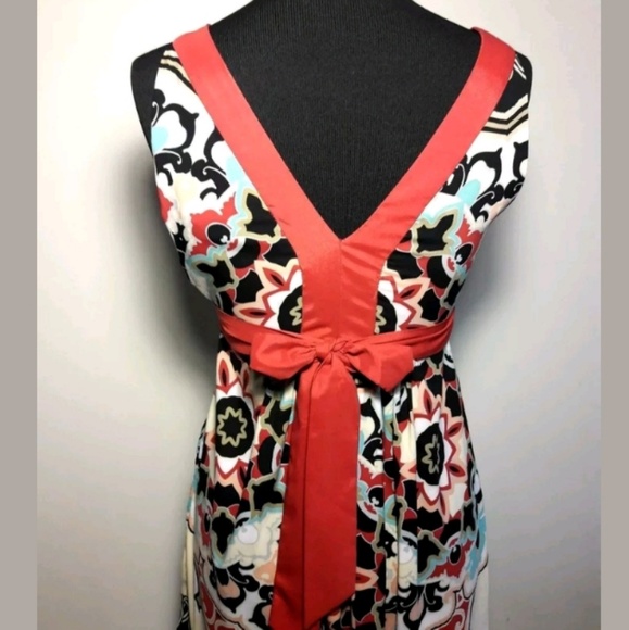 I.C.E. Womens Empire Waist Tie in Back Dress - Picture 2 of 8